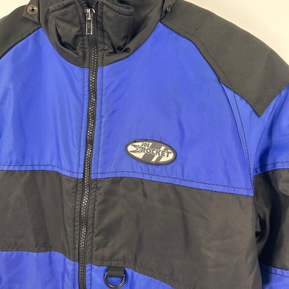 Joe Rocket Little Rocket Blue & Black Motorcycle Racing Jacket Size 12 - Picture 2 of 11